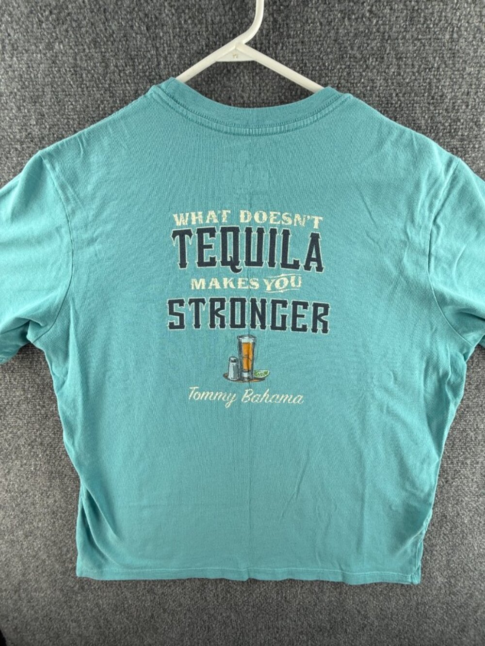 Tommy Bahama Relax Graphic T Shirt Blue Logo Tequila Graphic Alcohol Medium